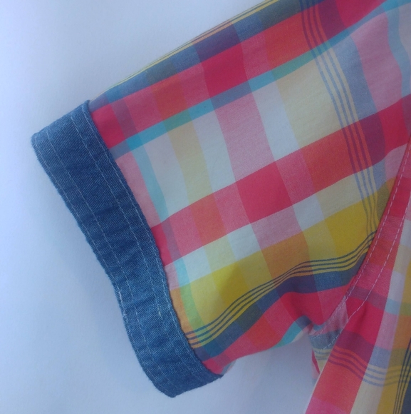 Blac Label Yellow/Red Striped Print Shirt - Picture 5 of 7